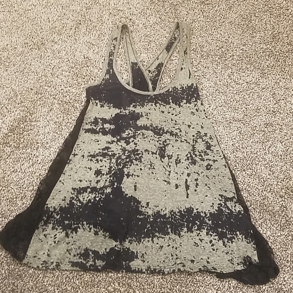 BKE daytrip Top black&gray with black lace